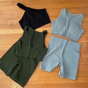 Ribbed Workout Set Bundle Size Medium